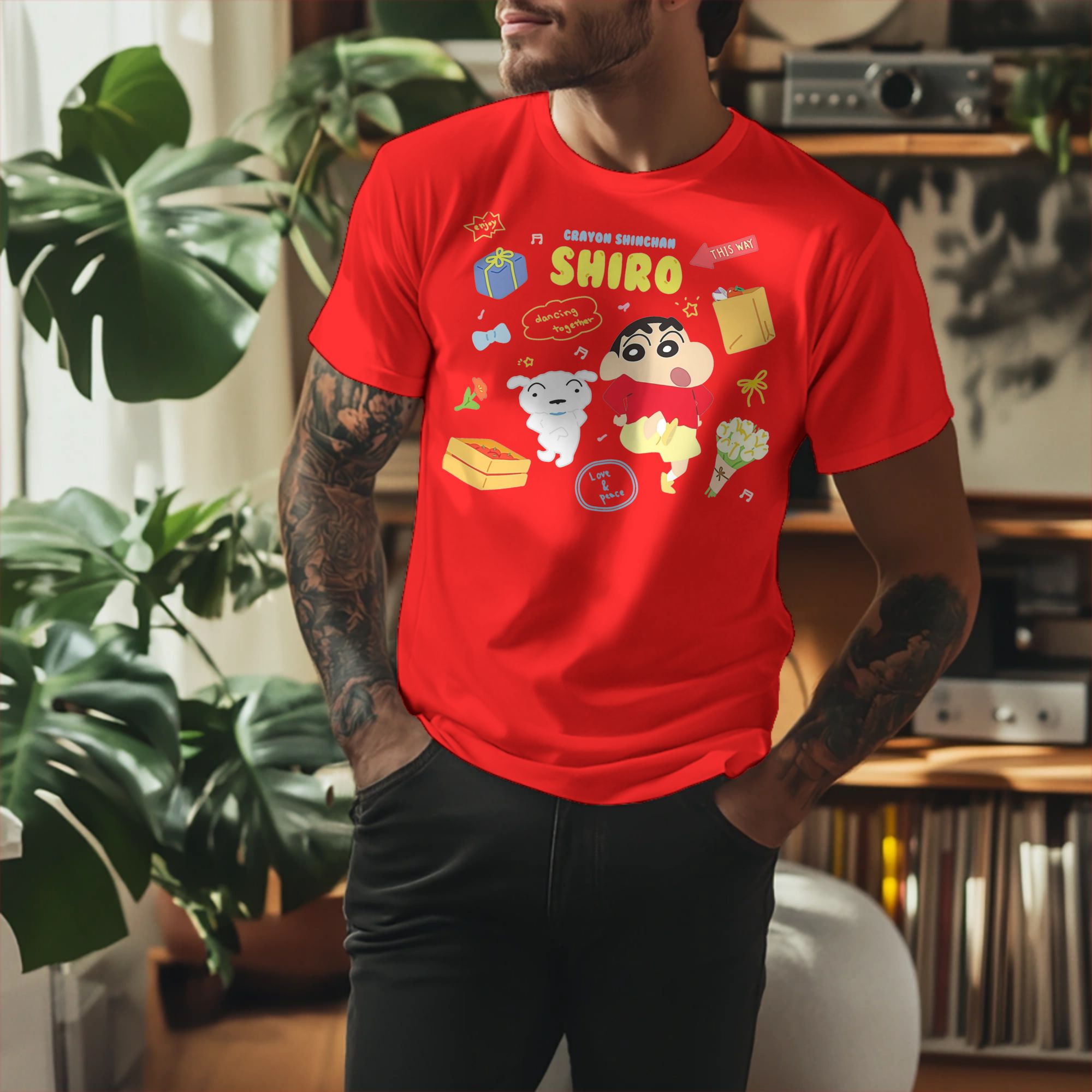 クレヨンしんちゃん Tシャツ男性女性かわいいアニメマンガヴィ - Anime Cosplay Ideas Male のレビューと価格