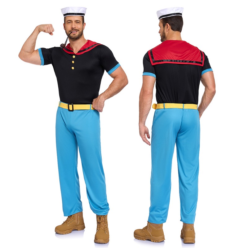 新しいカーニバルコスプレ衣装カップルクラシック漫画ポパイスー - Anime Cosplay For Couples のレビューと価格