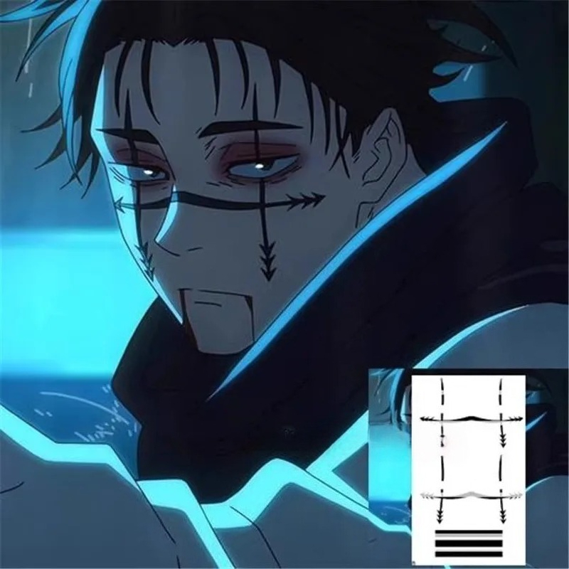Choso タトゥーステッカー アニメ呪術廻戦シーズン 2  - Anime Cosplay Jujutsu Kaisen のレビューと価格